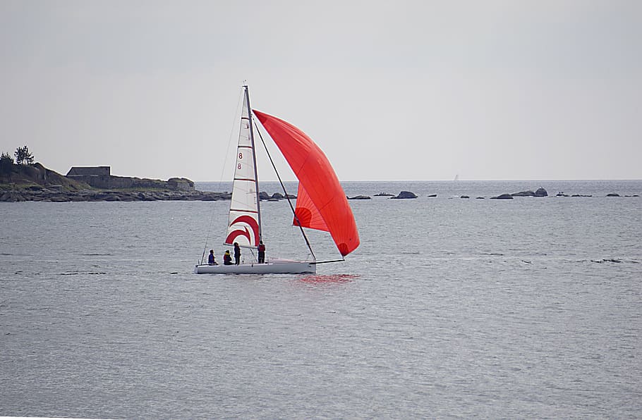 sailboat, sailing, navigation, sea, ocean, marin, wind, water HD wallpaper