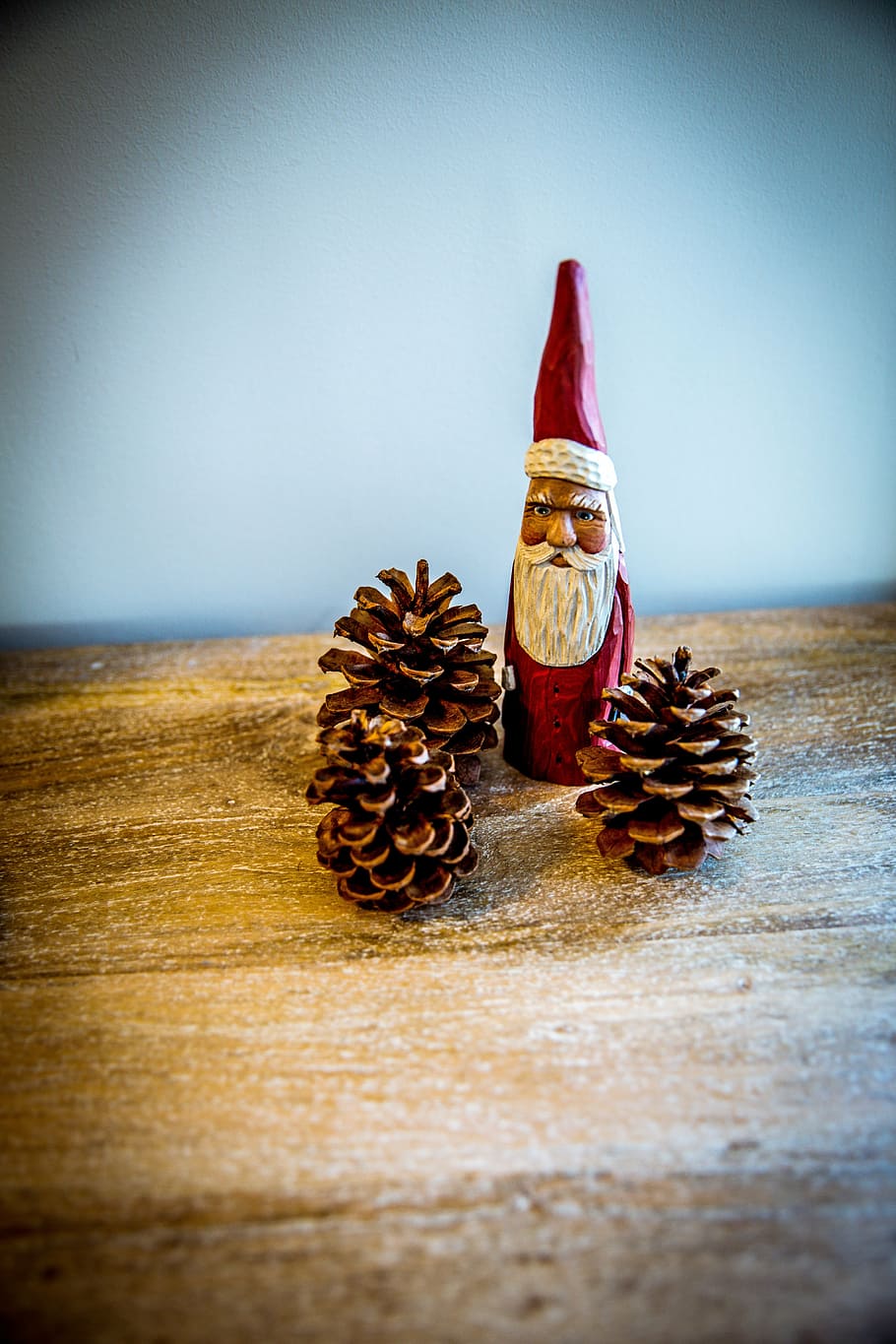holiday, rustic, wooden, decoration, christmas, santa claus HD wallpaper