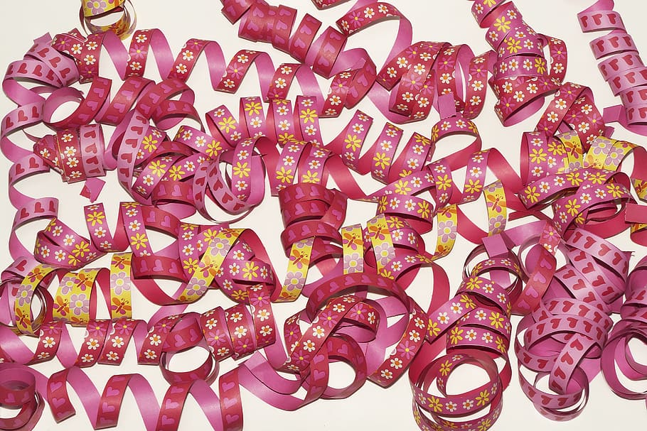 streamer, carnival, background, party, colorful, no people HD wallpaper