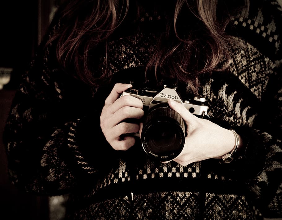 canon, camera, lens, slr, photography, photographer, people HD wallpaper