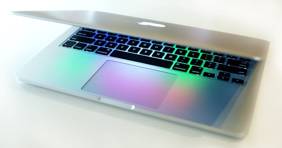 MacBook Pro Color Illuminated, technology, laptop, computer, computer Keyboard, HD wallpaper