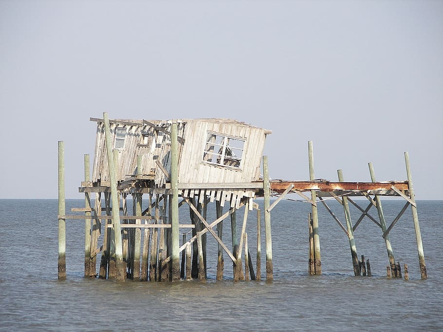cedar key, florida, gulf, water, sea, sky, architecture, built structure HD wallpaper