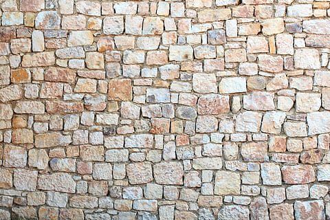 brown brick wall, Background, Stones, backgrounds, wall - Building Feature HD wallpaper