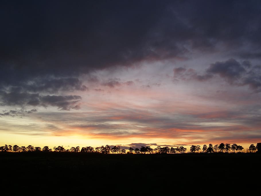 landscape, storm, starting up, sky, cloud - sky, tranquility HD wallpaper