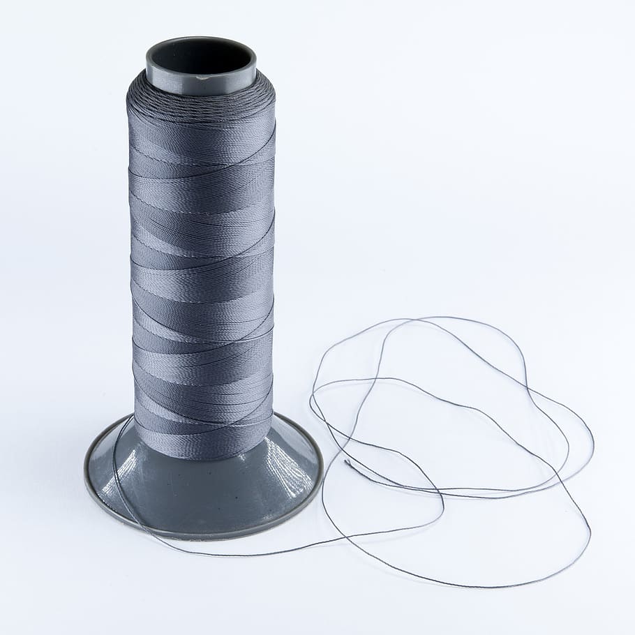 thread, real player, nylon, studio shot, metal, white background HD wallpaper