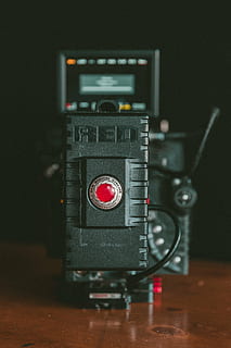 turned-on black Red record digital camera, video, production HD wallpaper