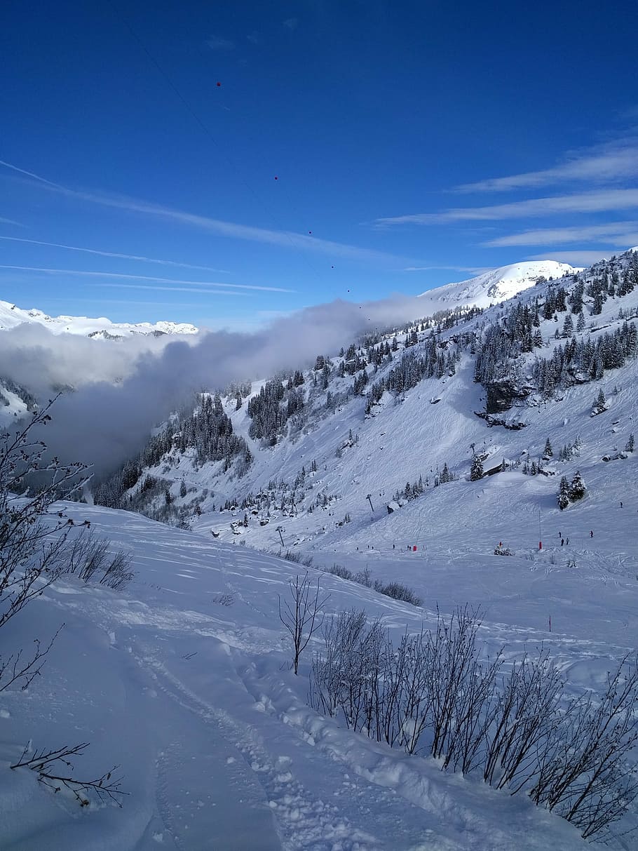 mountains, winter, snow, landscape, cold, nature, outdoors HD wallpaper