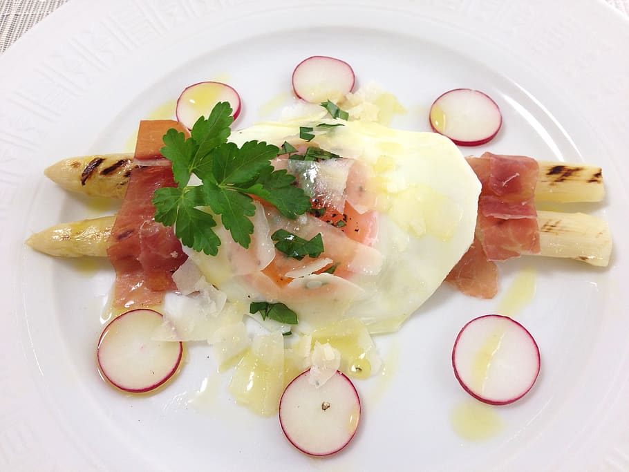 white asparagus, bismarck, food, food and drink, ready-to-eat HD wallpaper