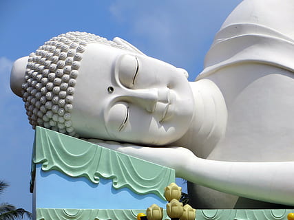 Sleeping Buddha Attraction Thailand Golden Photo Background And Picture For  Free Download - Pngtree