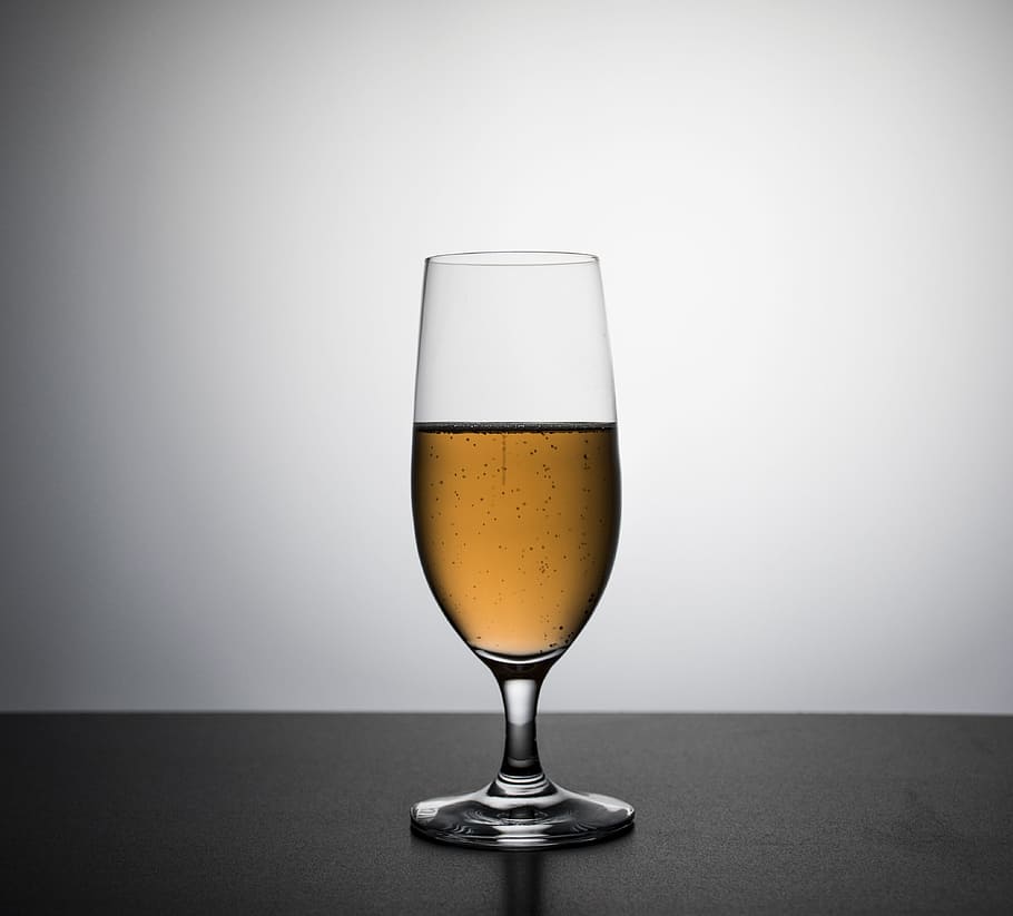clear long-stemmed drinking glass with brown substance, alcoholic drink HD wallpaper