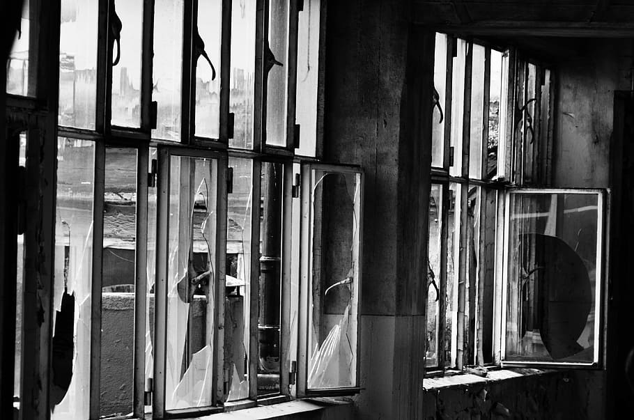 Window, Building, Devastated, factory building, facade, architecture HD wallpaper