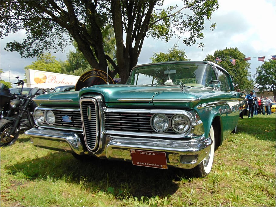 oldtimer, classic, edsel, ranger, 1959, mode of transportation HD wallpaper