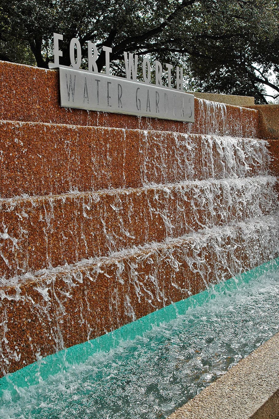 Hd Wallpaper Fort Worth Texas Water Gardens Fountain Spray