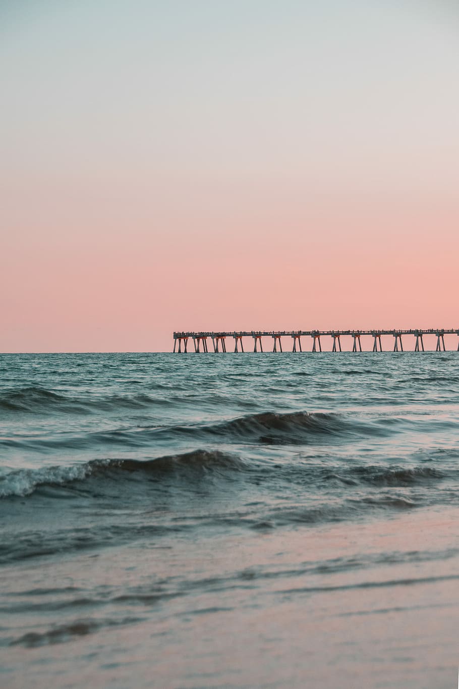 long exposure photography of ocean waves, body of water during daytime HD wallpaper