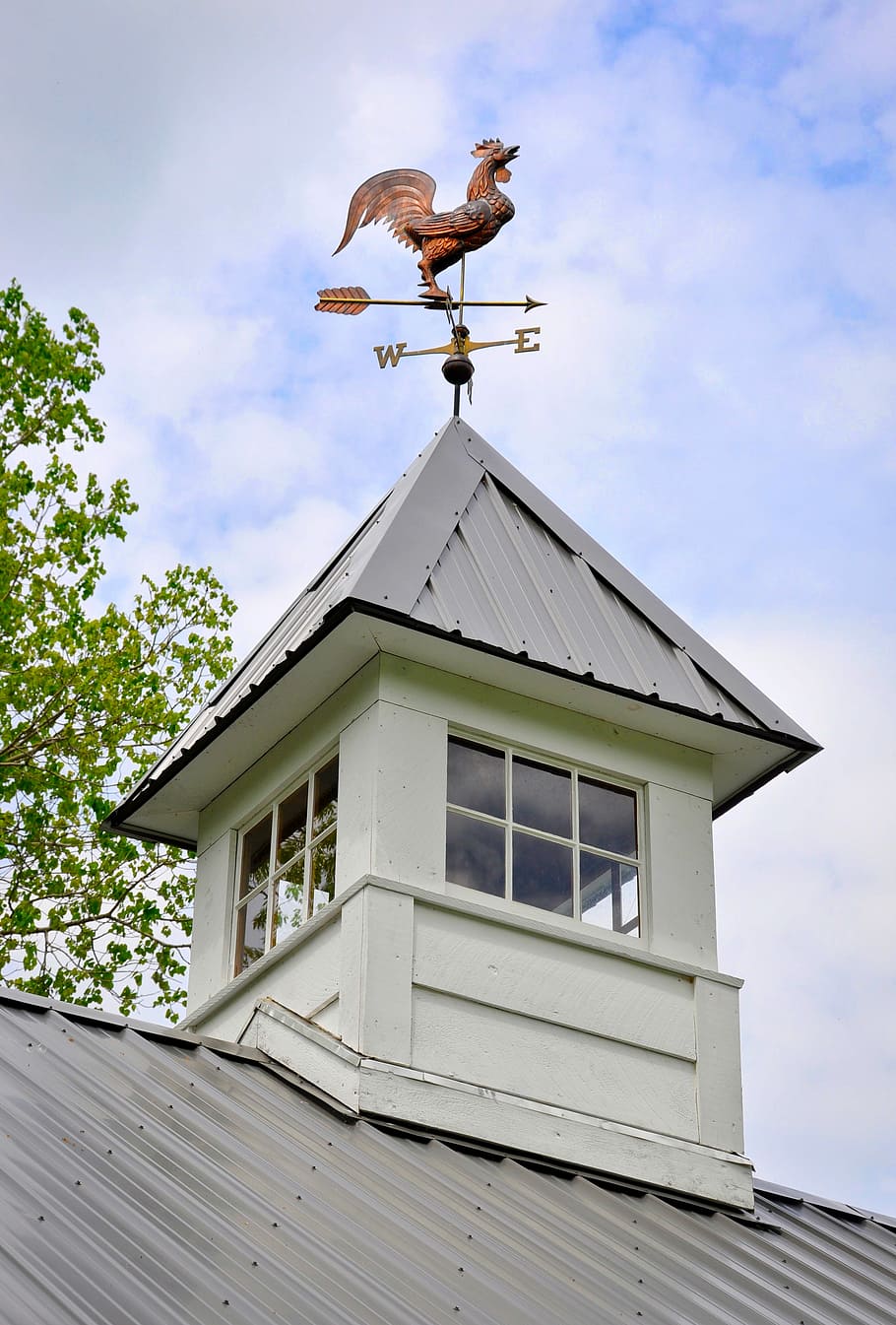Weather Vane, Antique, Cupola, Farm, barn, rooster, cooper, HD wallpaper