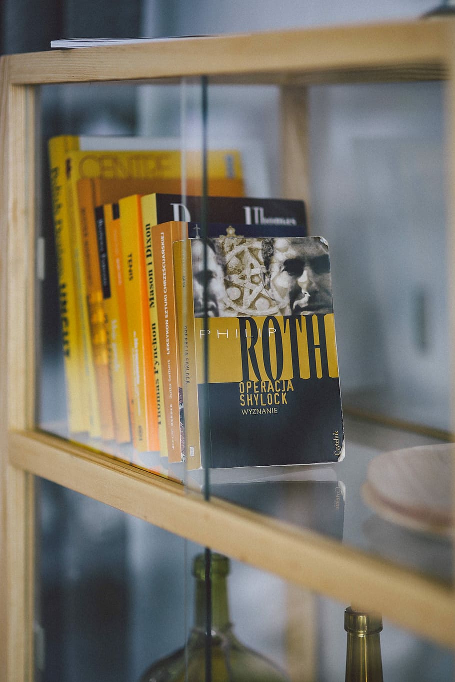 Books on a bookcase shelf, reading, literature, shelves, bookshelf HD wallpaper