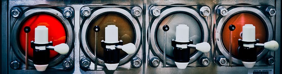 beverage, ice, cold drink, machine, flavor, in a row, panoramic HD wallpaper