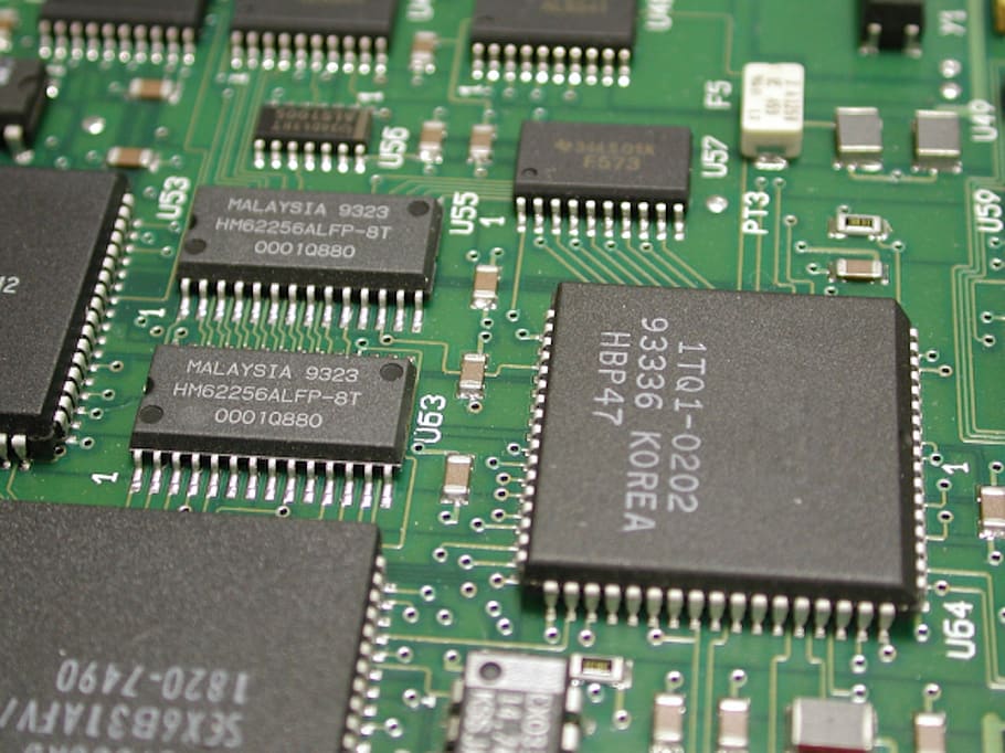 circuit, board, electronic, electronics industry, computer chip HD wallpaper