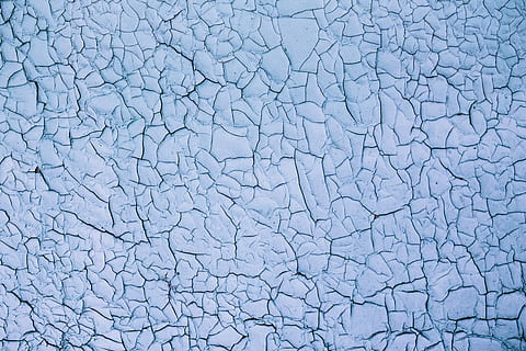 Hd Wallpaper Cracked Paint Abstract Background Blue