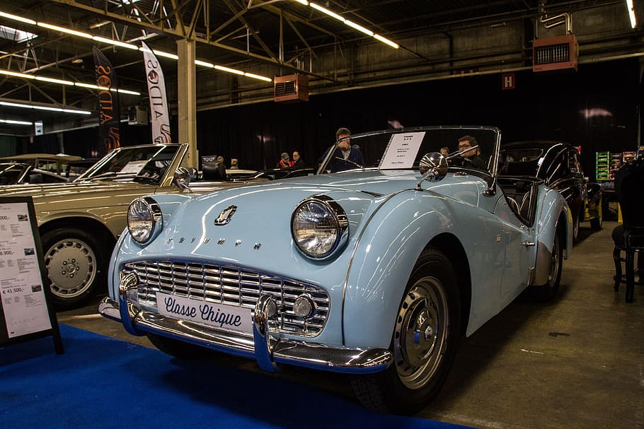oldtimer, triumph, car, retro, mode of transportation, motor vehicle HD wallpaper