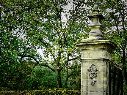 Old, Architecture, Column, Classic, park, autumn, ancient, landmark HD wallpaper
