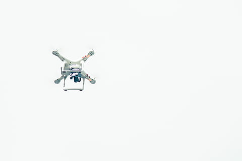 white drone, flying, air Vehicle, helicopter, airplane, propeller HD wallpaper
