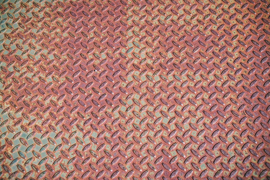 metal, rusty, floor, pattern, full frame, backgrounds, textured HD wallpaper