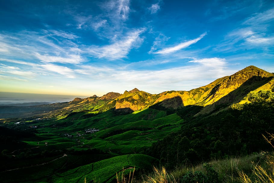 hill, nature, landscape, mountain, sky, outdoor, natural, travel HD wallpaper