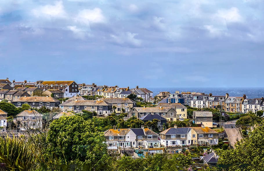 panoramic, town, city, architecture, house, building exterior HD wallpaper