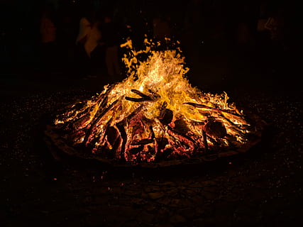 Happy Lohri, untitled, fire pit, flame, burning, bonfire, fire - natural phenomenon HD wallpaper