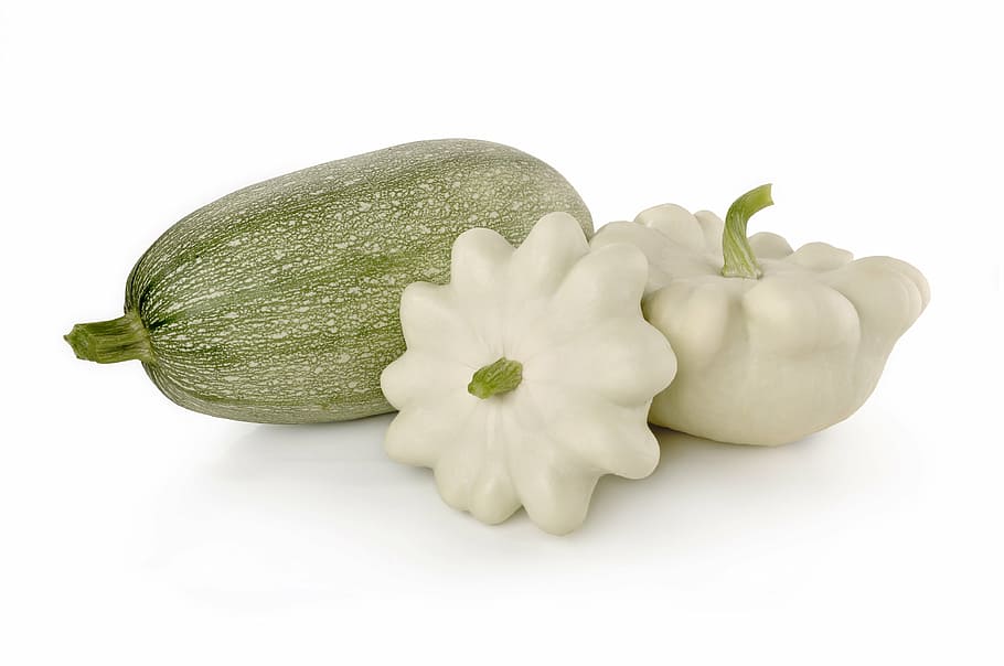 white and green fruits on white surface, zucchini, squash, vegetables HD wallpaper