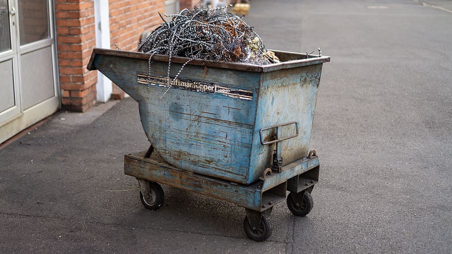 lore, scrap, metal, iron, day, transportation, no people, road HD wallpaper