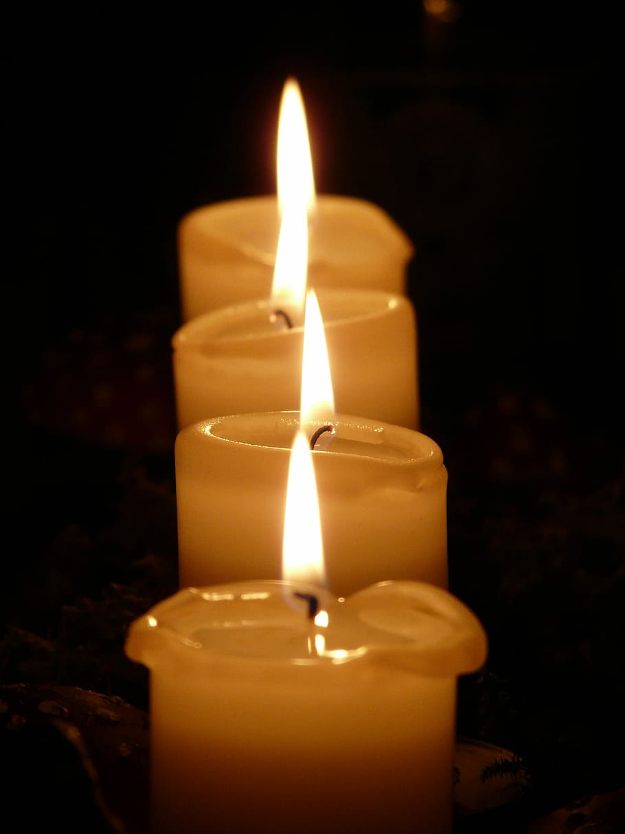 Candles, Candlelight, Wick, Flame, wax, series, burning, heat - temperature HD wallpaper