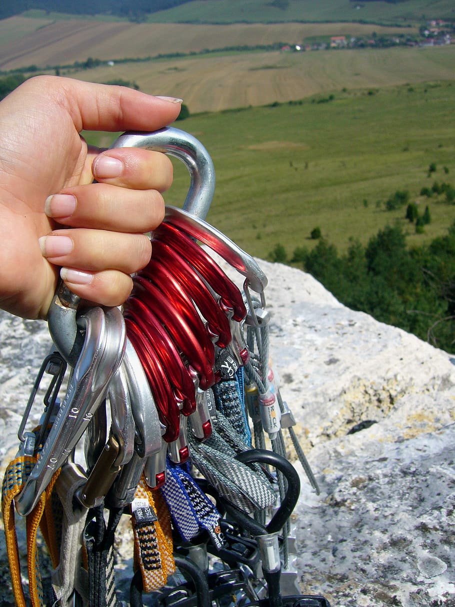 Climbing, Rock, Rope, ropes, cliff, holidays, summer, equipment HD wallpaper