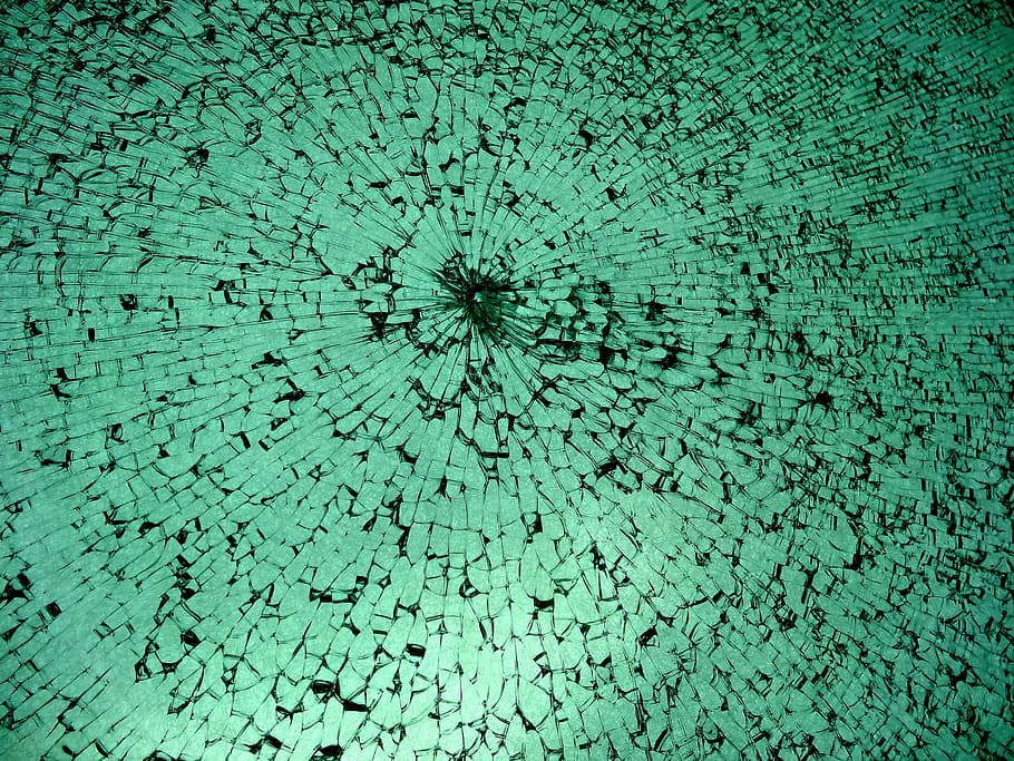 green surfcace, glass, write, smash, broken, fragmented, backgrounds HD wallpaper