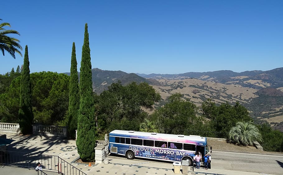ranch, view, hills, coastal, san simeon, california, usa, america HD wallpaper