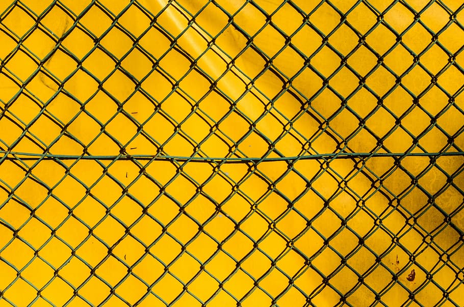 closeup photo of black wire metal fence, the fence, the grid, HD wallpaper