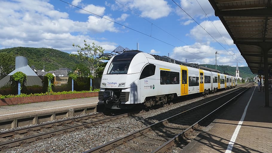 train, railway, transport system, rail transportation, track HD wallpaper