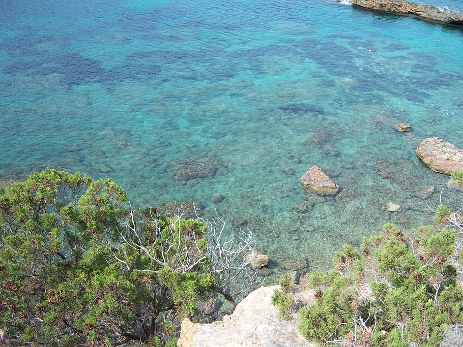 water, sea, blue, nature, beach, summer, coastline, island HD wallpaper