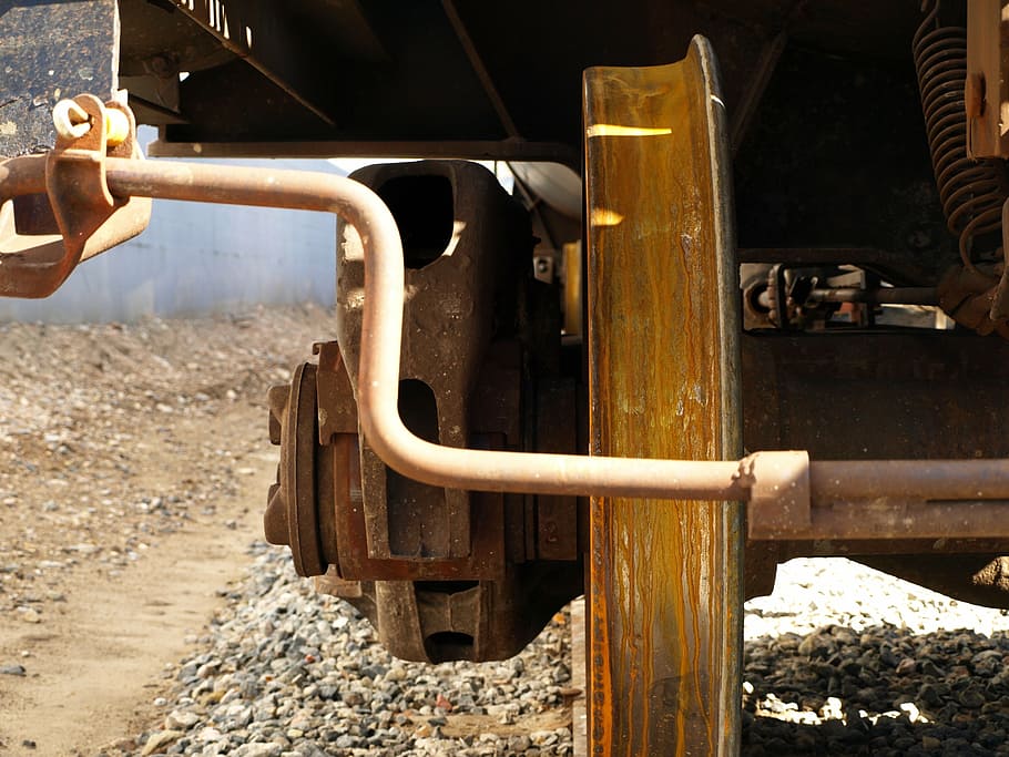 train, tracks, rust, wheel, industrial, railroad, railway, industry HD wallpaper