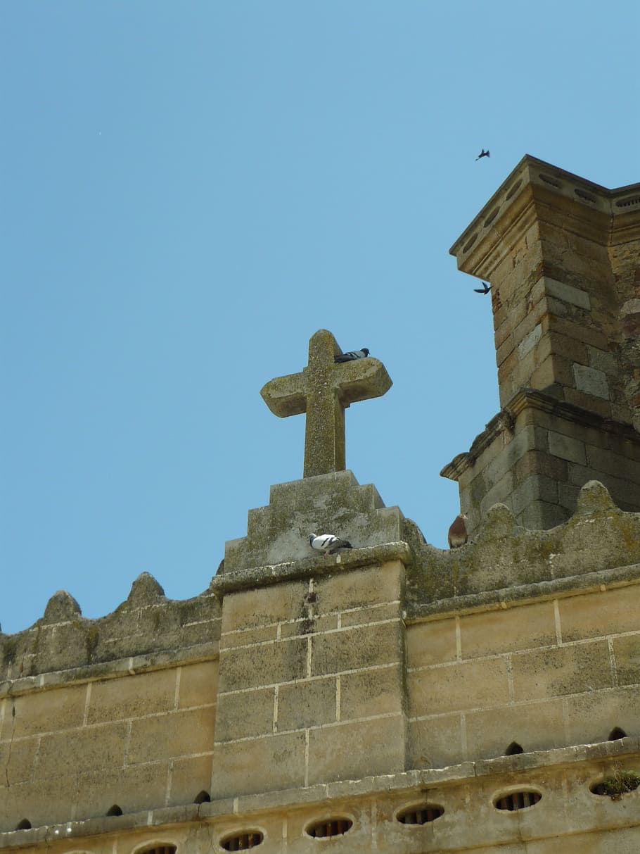 cruz, stone, gothic, church, catholic, auction, parish, symbol, HD wallpaper