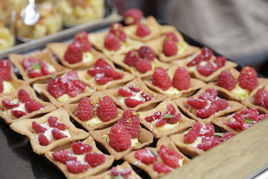 pastry, vegan, sweet, raspberry, gluttony, food, food and drink HD wallpaper