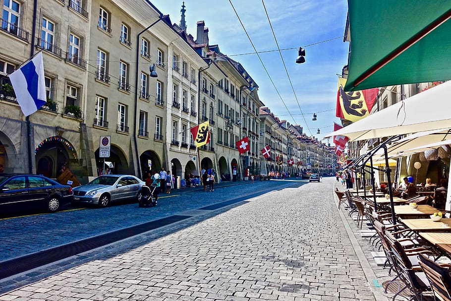 HD wallpaper: street, streetscape, urban, architecture, pavement, town ...