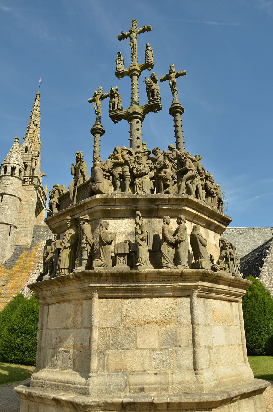 image, statue, golgotha, christianity, stations of the cross HD wallpaper