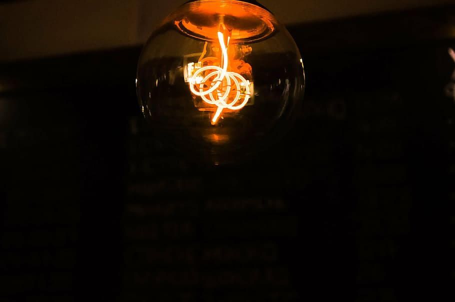 dark, illuminated, light, light bulb, candle, fire - Natural Phenomenon HD wallpaper