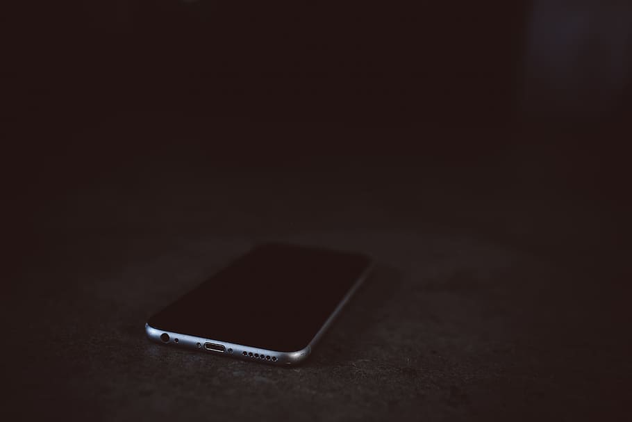 space gray iPhone 6 on the floor, space gray iPhone 6, technology, HD wallpaper