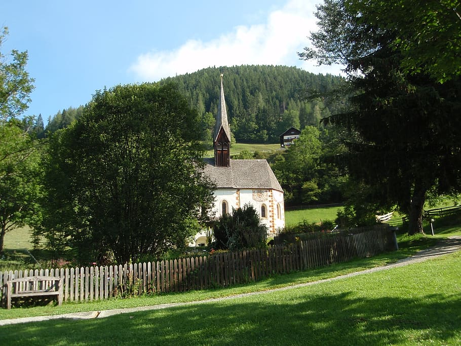 Church, Chapel, Landscape, Austria, carinthia, bath kleinkirchkeim, HD wallpaper