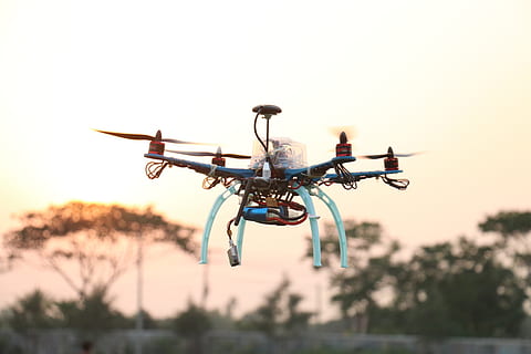drone, quadcopter, technology, aircraft, flight, helicopter HD wallpaper