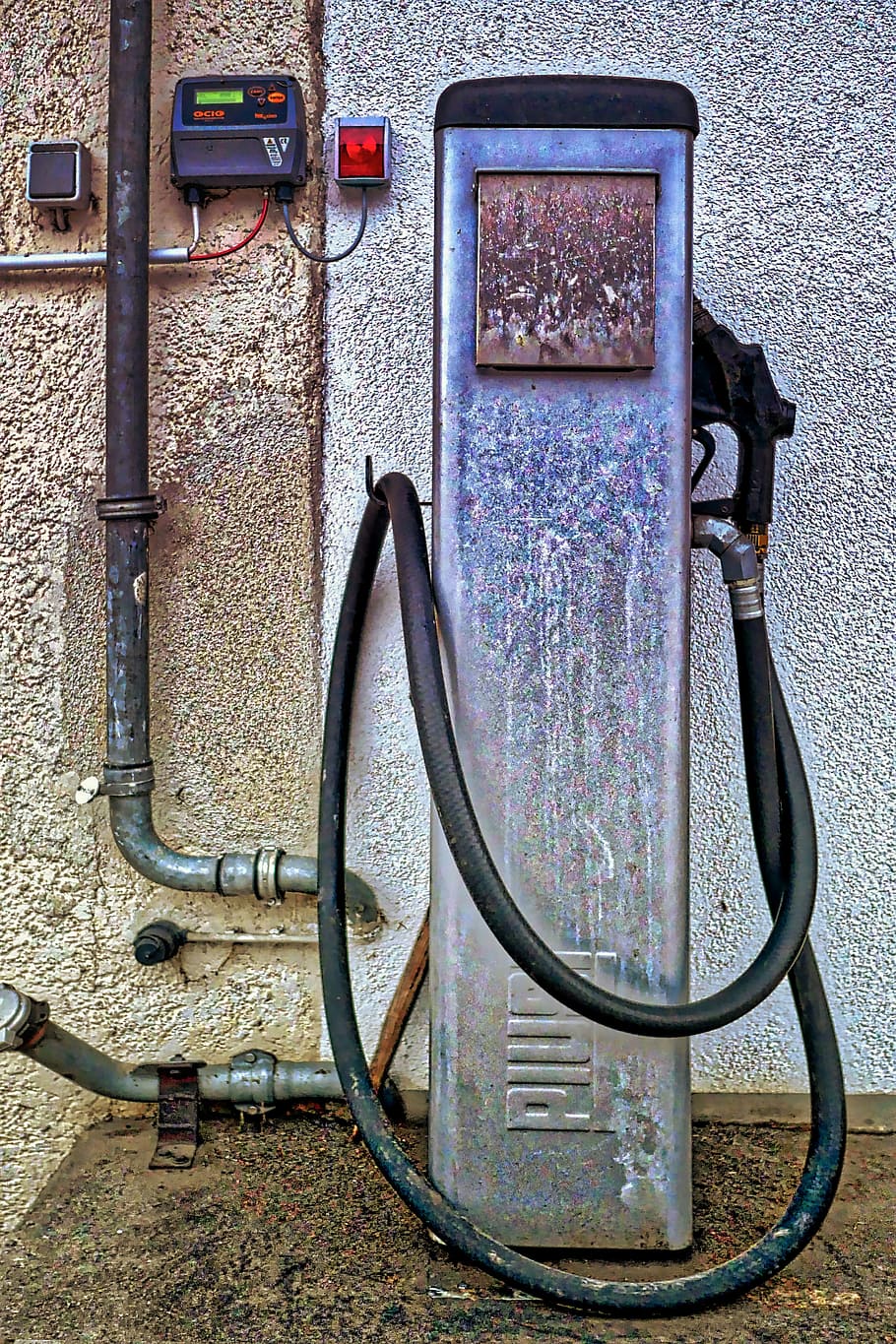 equipment, technology, performance, old, industry, retro, petrol stations HD wallpaper