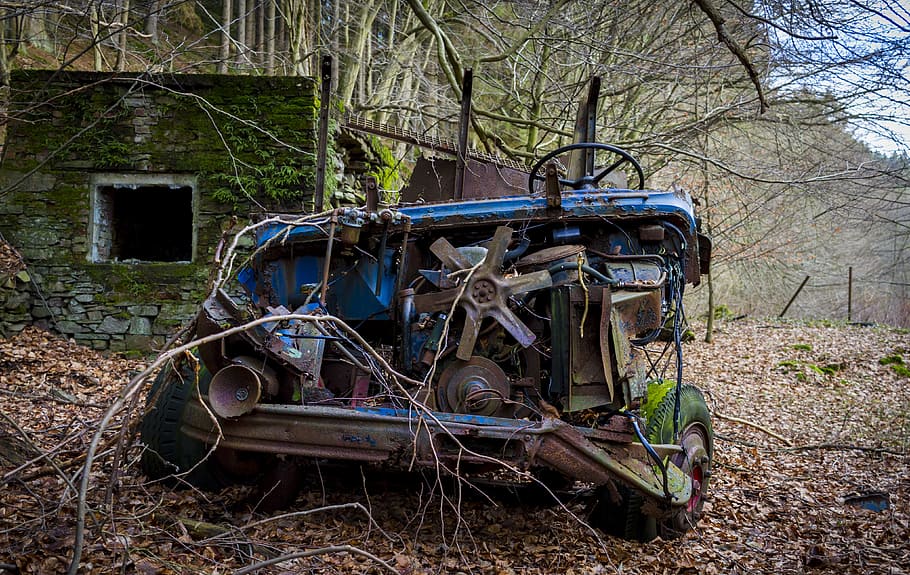leave, broken, rusty, transport system, stainless, vehicle HD wallpaper
